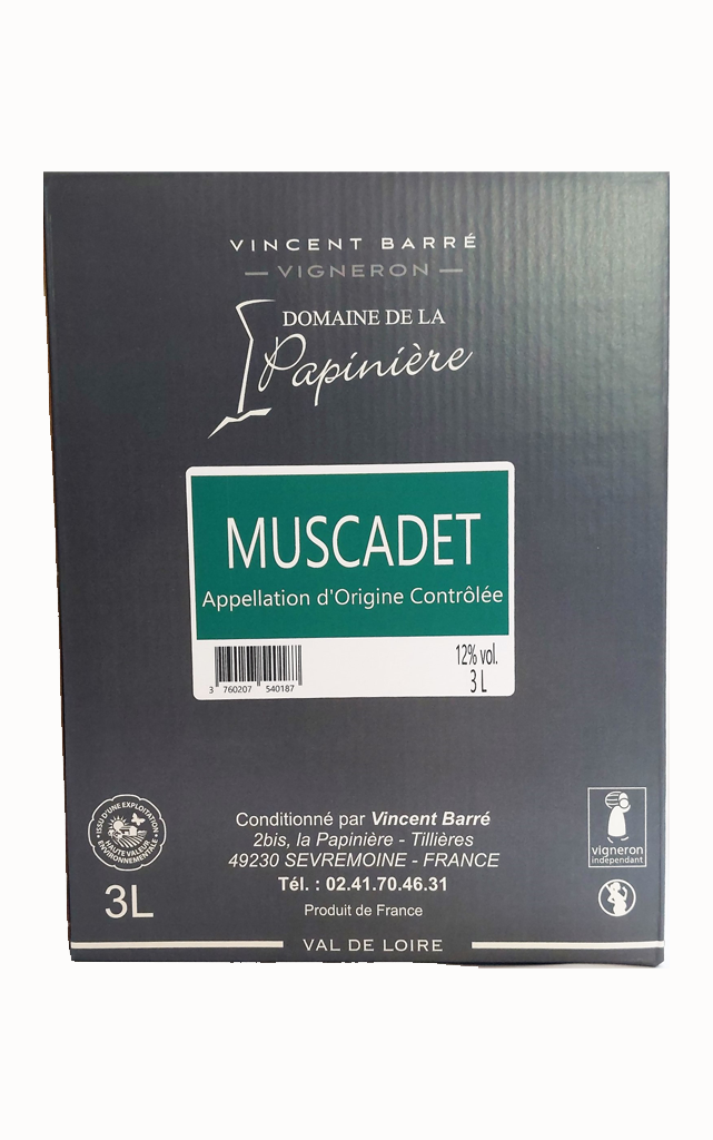 BIB 3L - Blanc - Domaine de la Papinière - Muscadet
