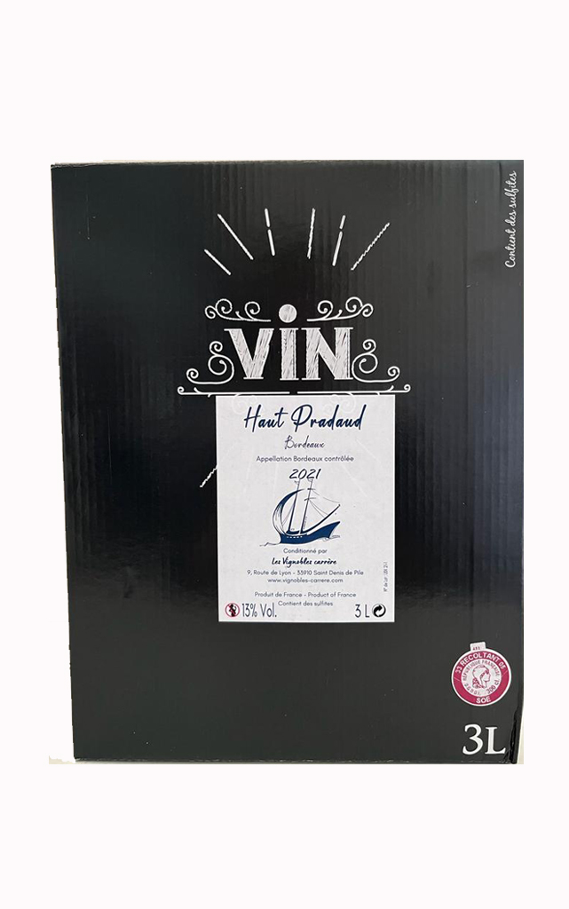 BIB 3L - Rouge - Vignoble Carrère - Haut Pradaud