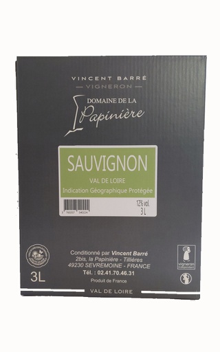 [3760207540224] BIB 3L - Blanc - Domaine de la Papinière - Sauvignon IGP
