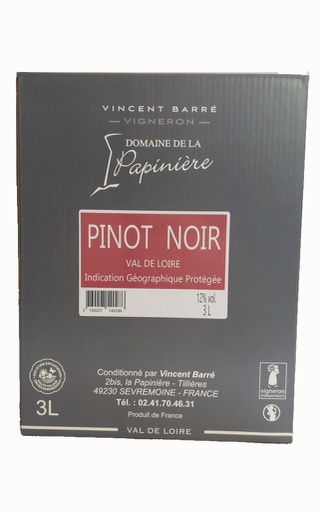 [3760207540286] BIB 3L - Rouge - Domaine de la Papinière - Pinot noir IGP