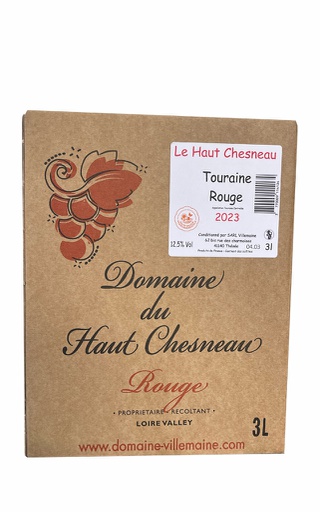 [3770009114134] BIB 3L - Rouge - Domaine de Villemaine - Gamay Touraine