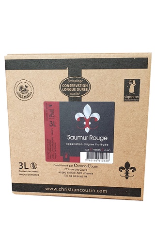 [3760193010848] BIB 3L - Rouge - Domaine Fiervaux - Saumur